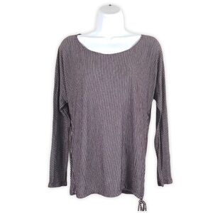 Beyond Yoga Scoop Neck Long Dolman Tie Waist Top